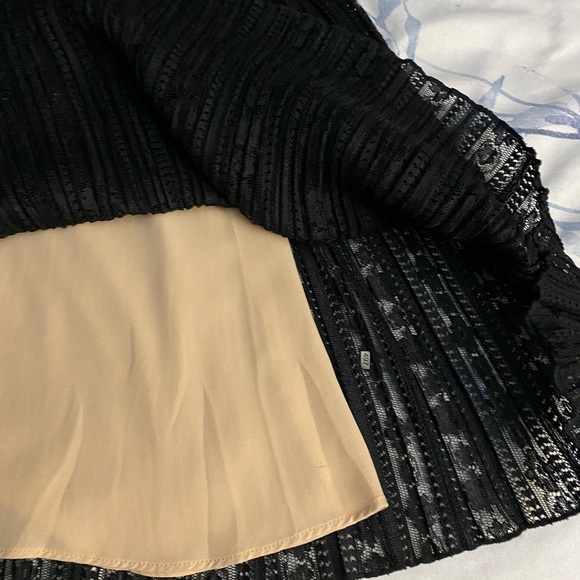 Forever 21 Halter Little Black Dress Crochet Lace Y2K Women's Size Small - Picture 3 of 6